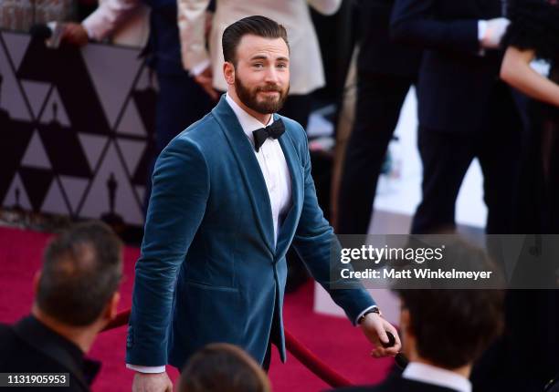 Chris Evans attends the 91st Annual Academy Awards at Hollywood and Highland on February 24, 2019 in Hollywood, California.