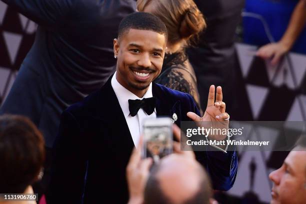Michael B. Jordan attends the 91st Annual Academy Awards at Hollywood and Highland on February 24, 2019 in Hollywood, California.