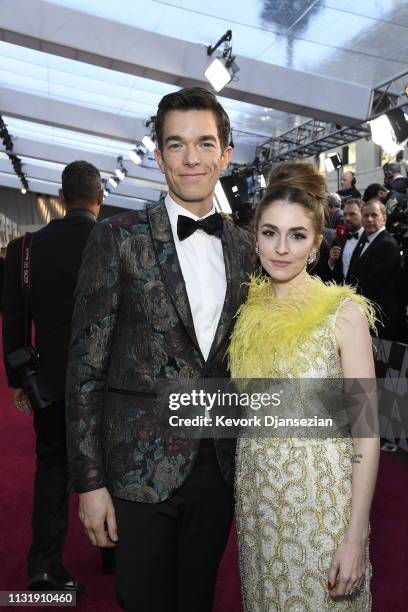 John Mulaney and Annamarie Tendler attend the 91st Annual Academy Awards at Hollywood and Highland on February 24, 2019 in Hollywood, California.