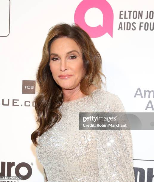 Caitlyn Jenner attends 27th Annual Elton John AIDS Foundation Academy Awards Viewing Party Celebrating EJAF And The 91st Academy Awards on February...