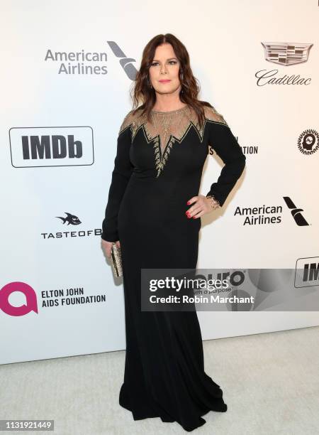 Marcia Gay Harden attends 27th Annual Elton John AIDS Foundation Academy Awards Viewing Party Celebrating EJAF And The 91st Academy Awards on...