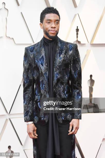 Chadwick Boseman attends the 91st Annual Academy Awards at Hollywood and Highland on February 24, 2019 in Hollywood, California.