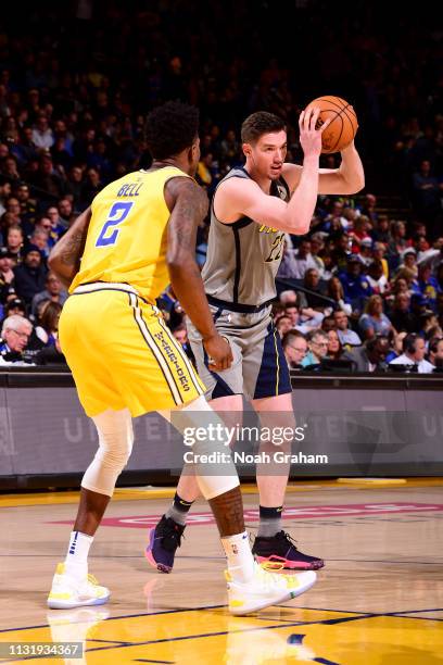 Leaf of the Indiana Pacers handles the ball against the Golden State Warriors on March 21, 2019 at ORACLE Arena in Oakland, California. NOTE TO USER:...