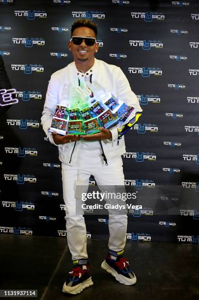 Ozuna receives six awards as part of 2019 Premios Tu Musica Urbano at Coliseo Jose M. Agrelot on March 21, 2019 in San Juan, Puerto Rico.