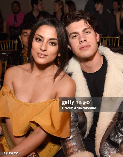 Carmela Zumbado and Andrew Matarazzo at Los Angeles Fashion Week FW/19 Powered by Art Hearts Fashion at The Majestic Downtown on March 21, 2019 in...