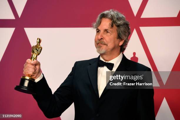 Director Peter Farrelly, winner of Best Picture and Best Original Screenplay for "Green Book," poses in the press room during the 91st Annual Academy...