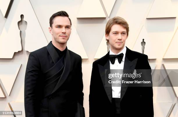 Nicholas Hoult and Joe Alwyn attend the 91st Annual Academy Awards at Hollywood and Highland on February 24, 2019 in Hollywood, California.