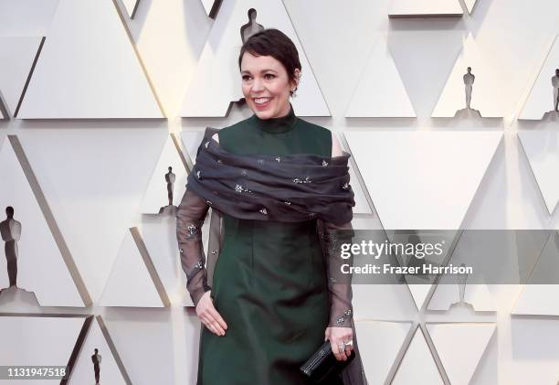 Olivia Colman attends the 91st Annual Academy Awards at Hollywood and Highland on February 24, 2019 in Hollywood, California.