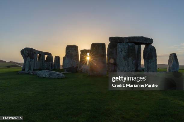 stonehenge in the early morning - winter solstice 個照片及圖片檔