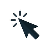Click icon vector. Pointer Arrow