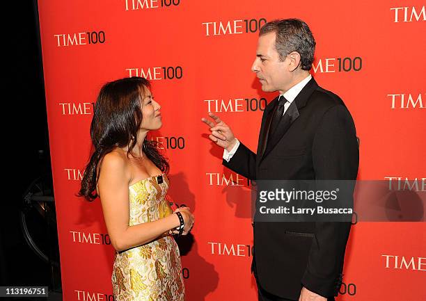 Mary Pfaff Stengel and Time managing Editor, Richard Stengel attends the TIME 100 Gala, TIME'S 100 Most Influential People In The World at Frederick...