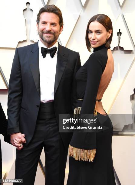 Bradley Cooper and Irina Shayk arrives at the 91st Annual Academy Awards at Hollywood and Highland on February 24, 2019 in Hollywood, California.