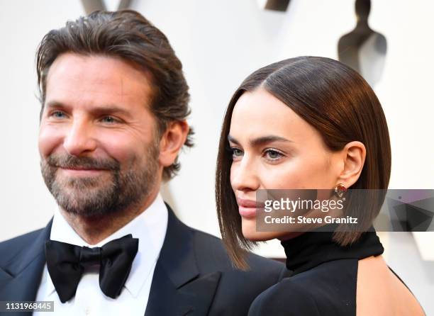 Bradley Cooper and Irina Shayk arrives at the 91st Annual Academy Awards at Hollywood and Highland on February 24, 2019 in Hollywood, California.