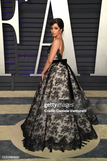 Camila Cabello attends 2019 Vanity Fair Oscar Party Hosted By Radhika Jones at Wallis Annenberg Center for the Performing Arts on February 24, 2019...