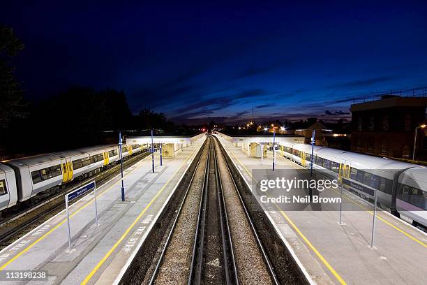 faversham station - faversham kent uk stock pictures, royalty-free photos & images