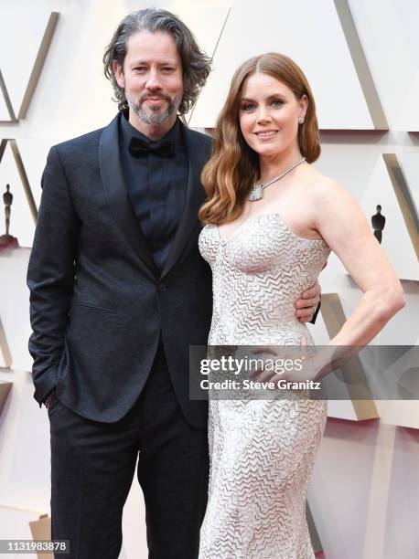 Darren Le Gallo and Amy Adams arrives at the 91st Annual Academy Awards at Hollywood and Highland on February 24, 2019 in Hollywood, California.