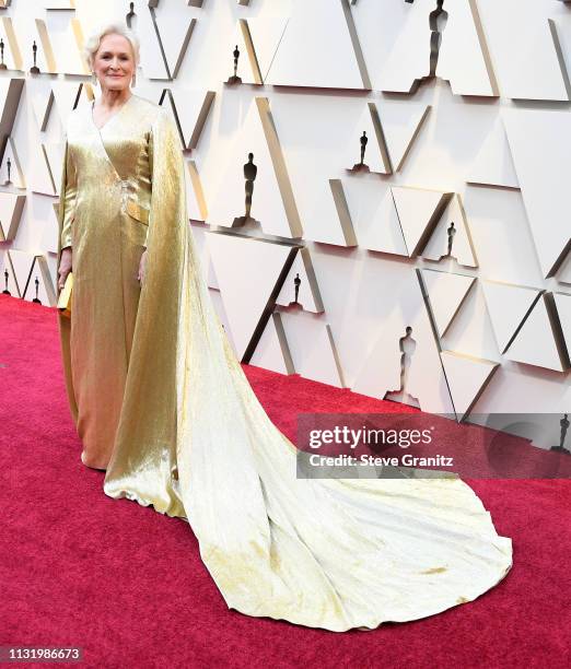 Glenn Close arrives at the 91st Annual Academy Awards at Hollywood and Highland on February 24, 2019 in Hollywood, California.