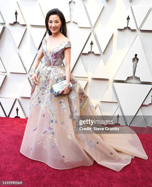 Michelle Yeoh arrives at the 91st Annual Academy Awards at Hollywood and Highland on February 24, 2019 in Hollywood, California.