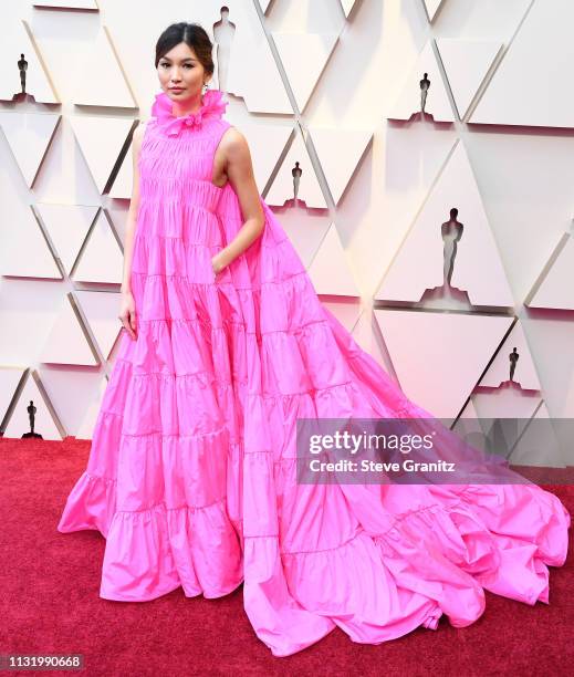 Gemma Chan arrives at the 91st Annual Academy Awards at Hollywood and Highland on February 24, 2019 in Hollywood, California.