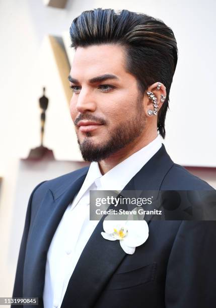 Adam Lambert arrives at the 91st Annual Academy Awards at Hollywood and Highland on February 24, 2019 in Hollywood, California.