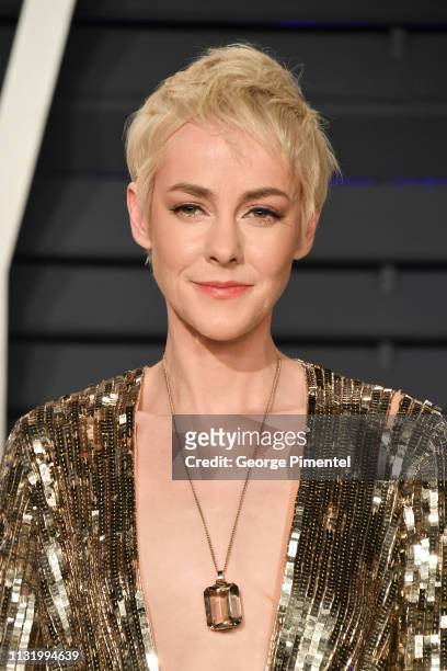 Jena Malone attends the 2019 Vanity Fair Oscar Party hosted by Radhika Jones at Wallis Annenberg Center for the Performing Arts on February 24, 2019...