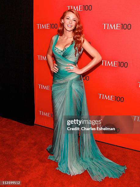 Actress Blake Lively attends the 2011 TIME 100 gala at Frederick P. Rose Hall, Jazz at Lincoln Center on April 26, 2011 in New York City.