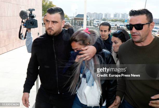 The parents of Julen, the two year old boy who died after falling in a well, José Rosello and Ana Garcia , are seen arriving to court to declare as...