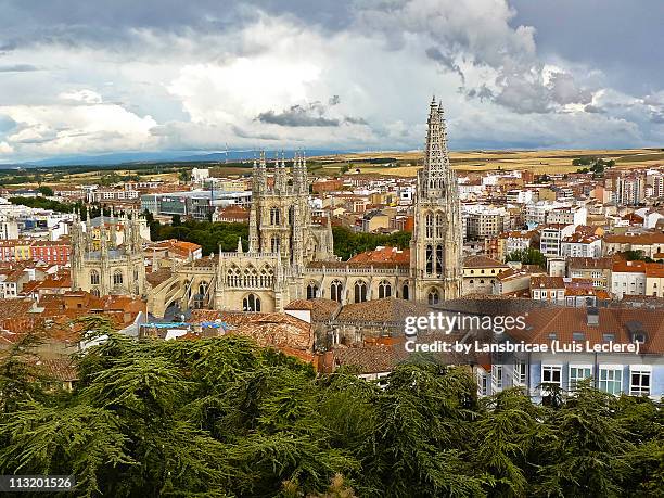 cathedral of burgos - burgos stock pictures, royalty-free photos & images