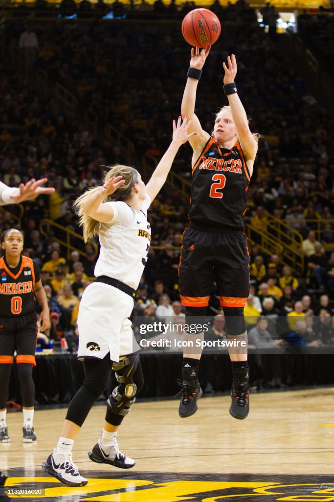 NCAA BASKETBALL: MAR 22 Div I Women's Championship - First Round - Mercer v Iowa