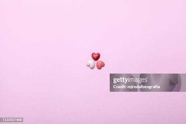 three small hearts - feminidad stock-fotos und bilder