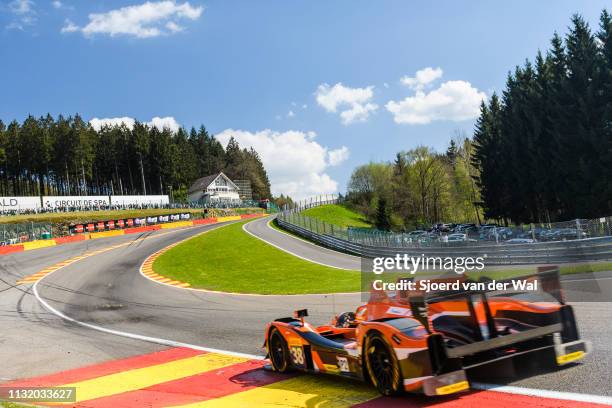 Drive Racing Gibson 015S - Nissan LMP2 race car driven by S. DOLAN / G. VAN DER GARDE / J. DENNIS in Eau Rouge "n during the 6 Hours of...