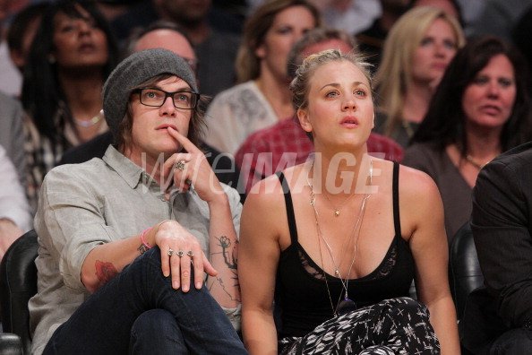 Kaley Cuoco and Christopher French...