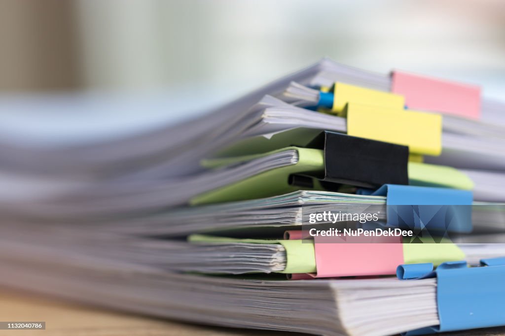 Stack On Homework Close Up Stack Of Paperwork Pile Of Unfinished Homework Assignment ...