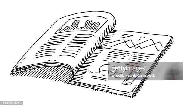 illustrations, cliparts, dessins animés et icônes de sample print magazine dessin - publication