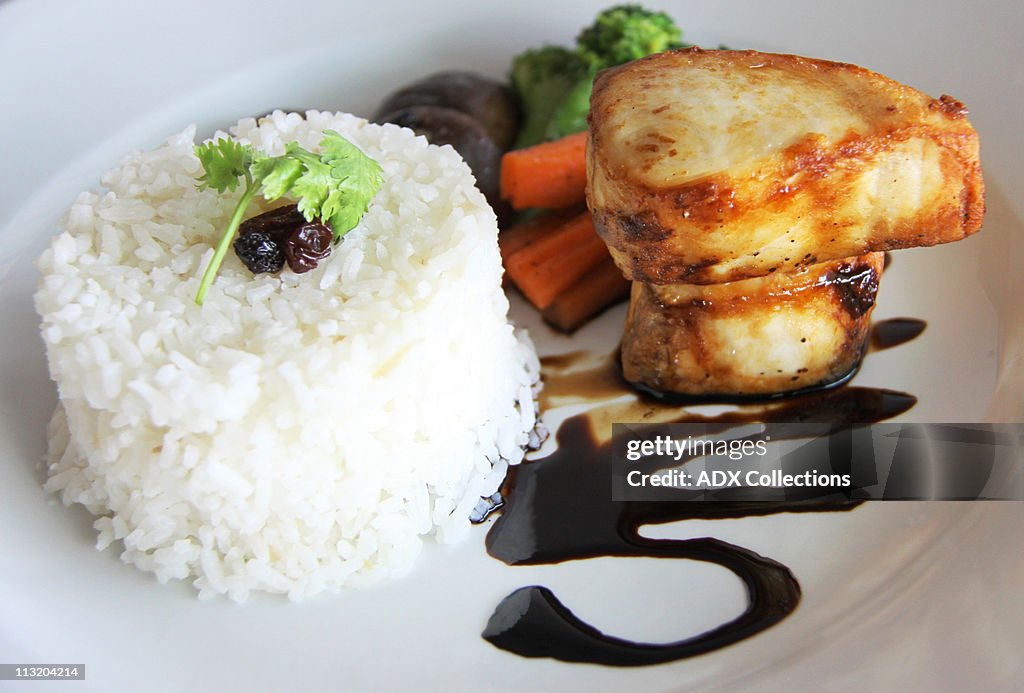 Baked fish balsamico