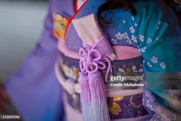 kimono details - kimono foto e immagini stock