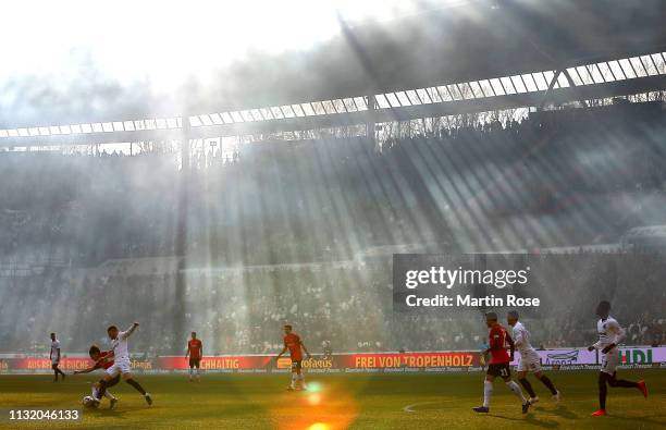 General view during the Bundesliga match between Hannover 96 and Eintracht Frankfurt at HDI-Arena on February 24, 2019 in Hanover, Germany.