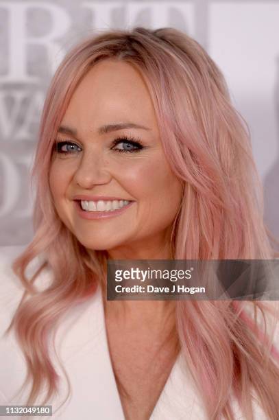 Emma Bunton attends The BRIT Awards 2019 held at The O2 Arena on February 20, 2019 in London, England.