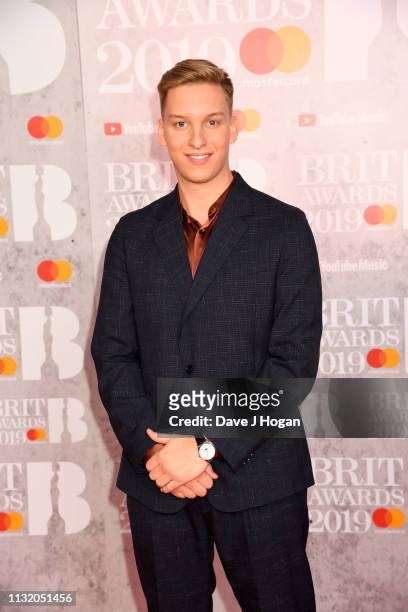 George Ezra attends The BRIT Awards 2019 held at The O2 Arena on February 20, 2019 in London, England.
