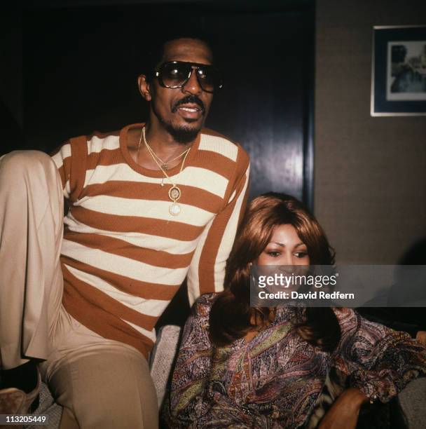 American music duo Tina Turner and Ike Turner of the Ike & Tina Turner Revue attend a press interview in London in October 1975. Ike and Tina Turner...