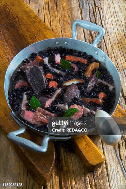 Feijoada. Black beans and pork stew. Brazil.