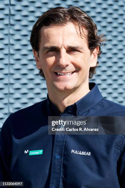 Pedro de la Rosa attends the Movistar F1 new season presentation at El Jarama Circuit on February 25, 2019 in San Sebastian de los Reyes, Spain.