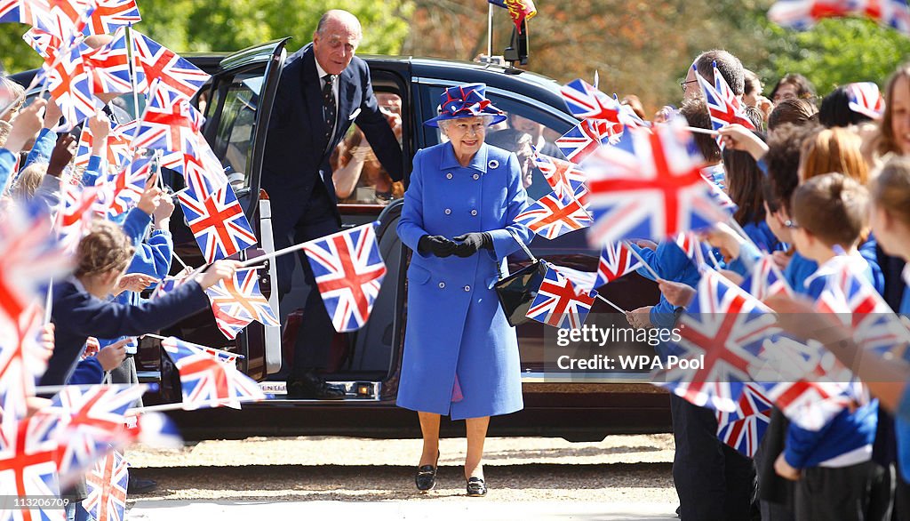 Queen Elizabeth II And Prince Philip, Duke of Edinburgh Visit Cambridge