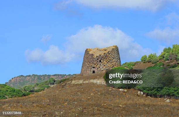 Nuraghe Paddaggiu. Castelsardo. Sassari. Sardinia. Italy. Europe.