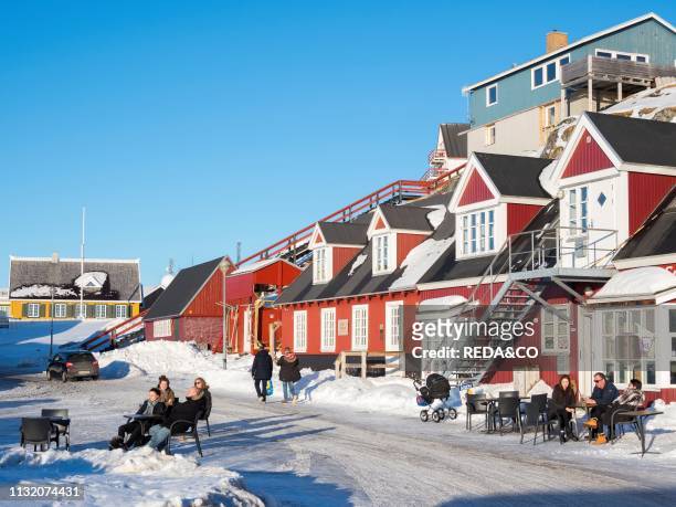 The old town. Nuuk. The capital of Greenland. America. North America. Greenland.