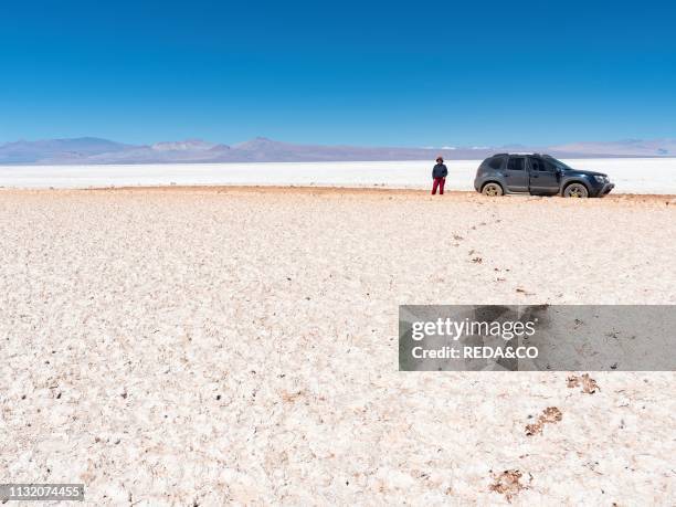 Salar de Arizaro. One of the largest salt flats in the world. The Altiplano near village Tolar Grande in Argentina close to the border to Chile....