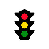 Traffic light vector icon