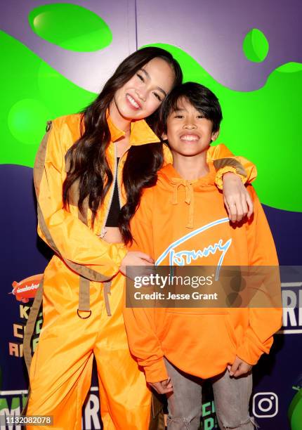 Bonifacio and Ace Bonifacio attend the 2019 Nickelodeon Kids' Choice Awards Slime Soiree on March 22, 2019 in Venice, California.