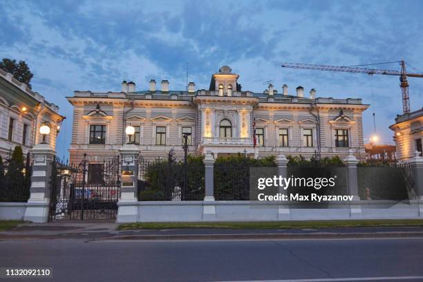 residence of british ambassador, moscow - embaixada britânica imagens e fotografias de stock