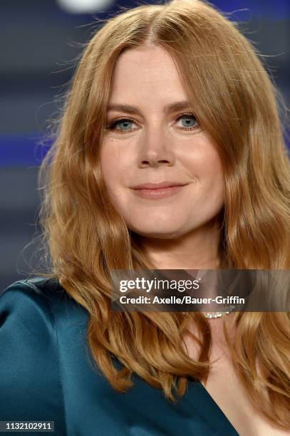 Amy Adams attends the 2019 Vanity Fair Oscar Party Hosted By Radhika Jones at Wallis Annenberg Center for the Performing Arts on February 24, 2019 in...